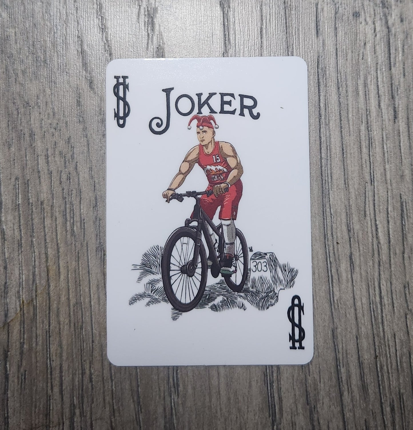 Joker card sticker