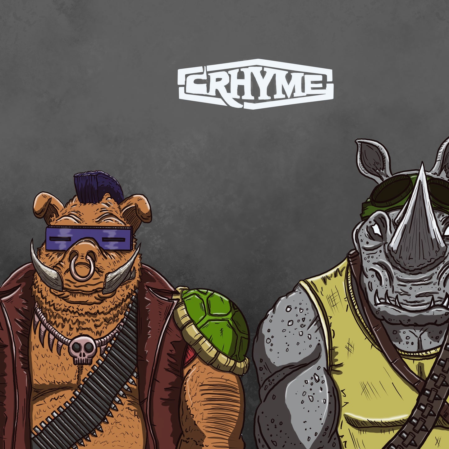 Bebop rocksteady x Royce da 5’9 DJ Premier album cover mashup poster