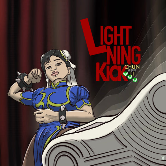 Chun li x missy elliot album cover mashup cover poster