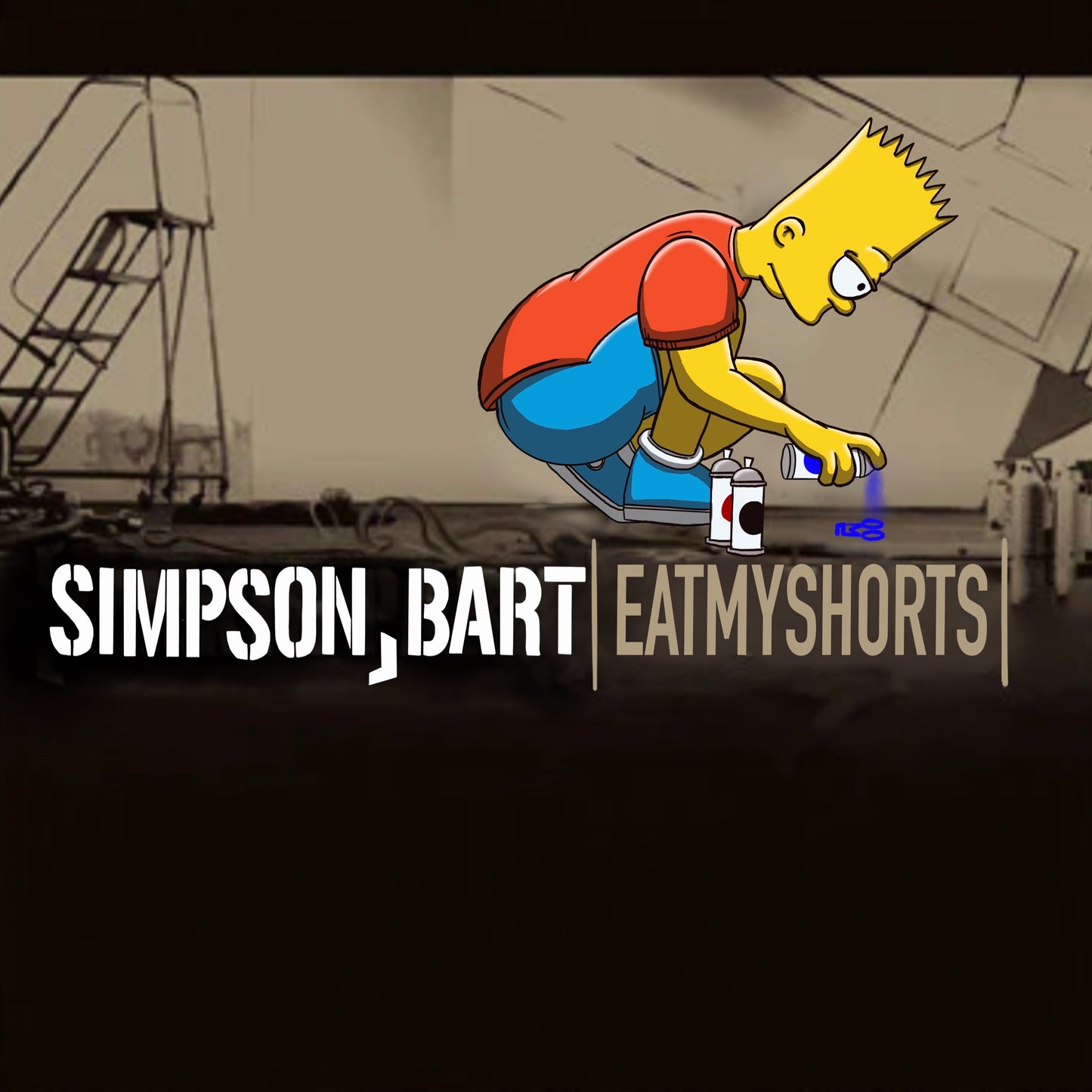 Bart Simpson x linkin park album cover mashup