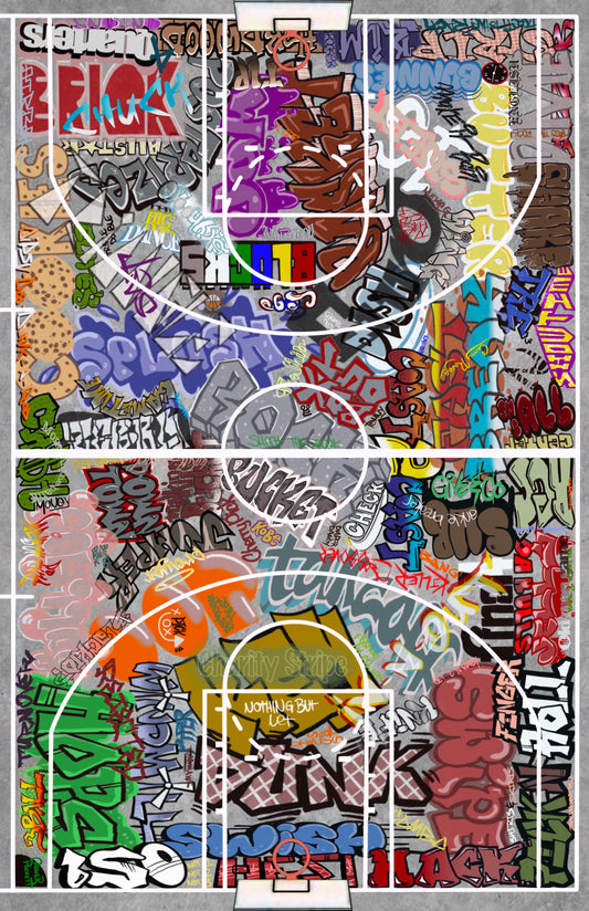 Graffiti bball court x bball social house collab