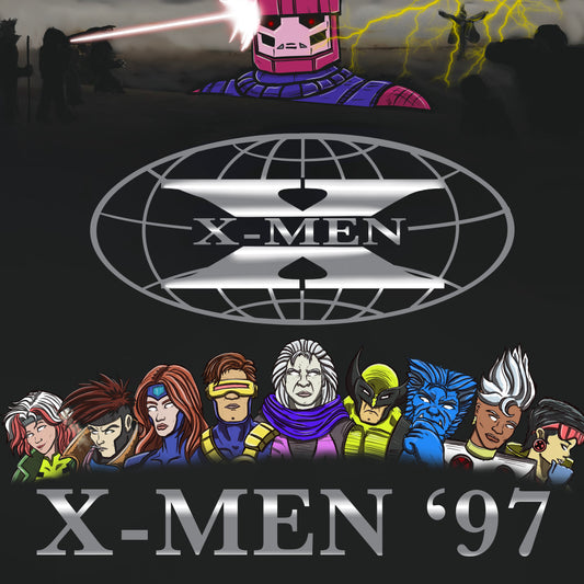 X-men 97 x Wu-tang forever album cover mashup poster