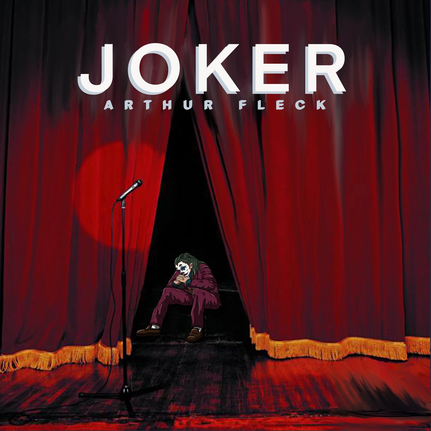 Joker x Eminem album cover mashup poster