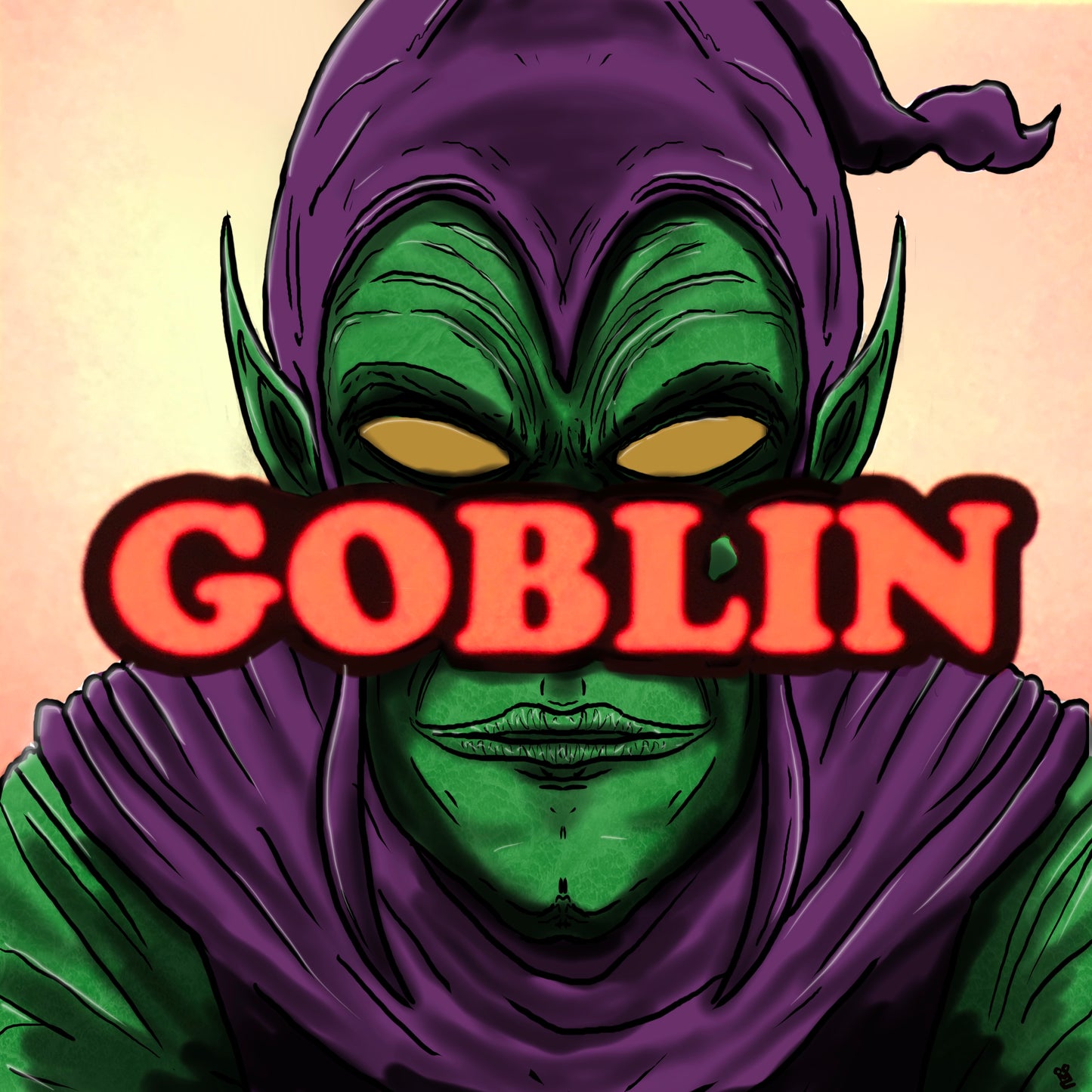 Green goblin x Tyler the creator album cover mashup poster