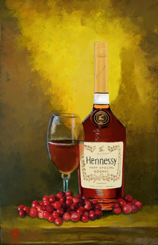 Henny and cran fine art remix poster