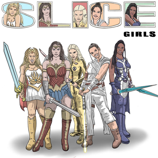 Slice girls album cover mashup poster