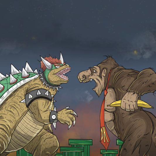 Bowser vs Donkey Kong x Godzilla vs King Kong soundtrack cover mashup