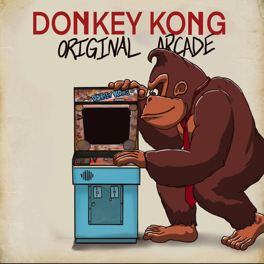 Donkey Kong x Bruno mars album cover mashup poster