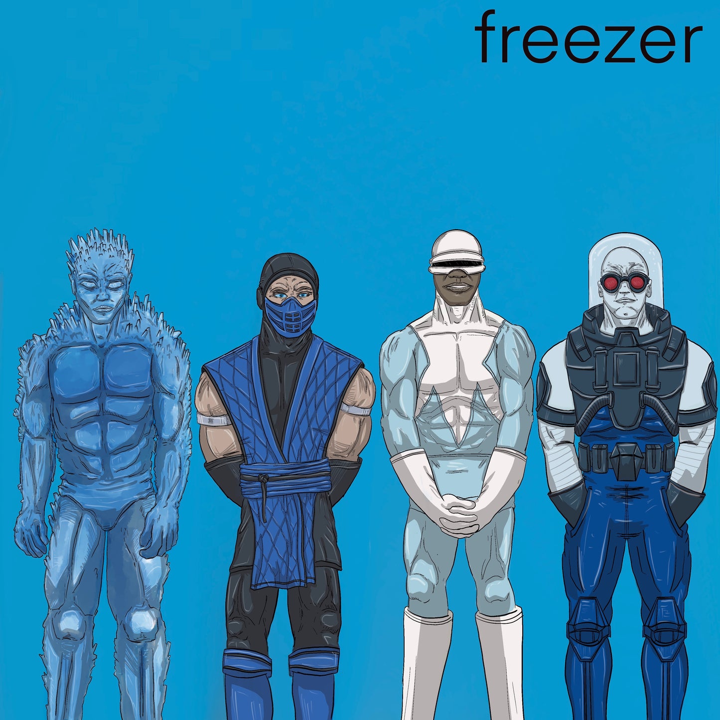 Freezer x Weezer album cover mashup posters