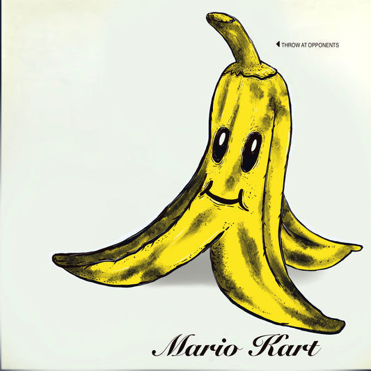 Mario kart x the velvet underground album cover mashup poster