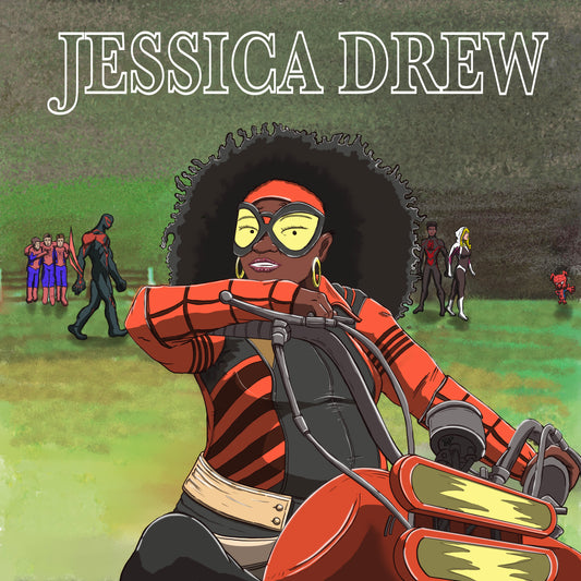 Jessica Drew x Janis Joplin album cover mashup poster