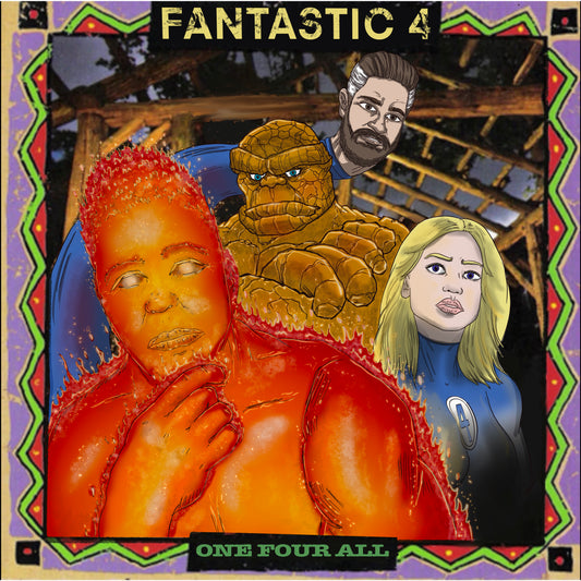 Fantastic 4 x Brand Nubian album cover mashup poster