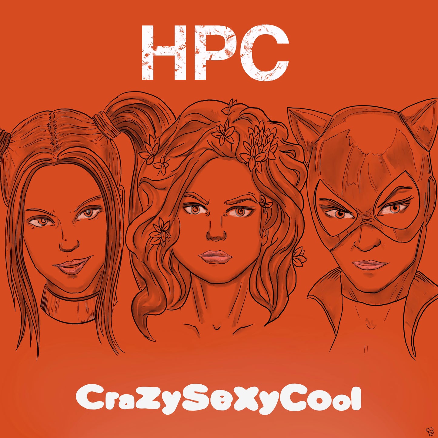 Harley ivy selina x TLC album cover mashup poster