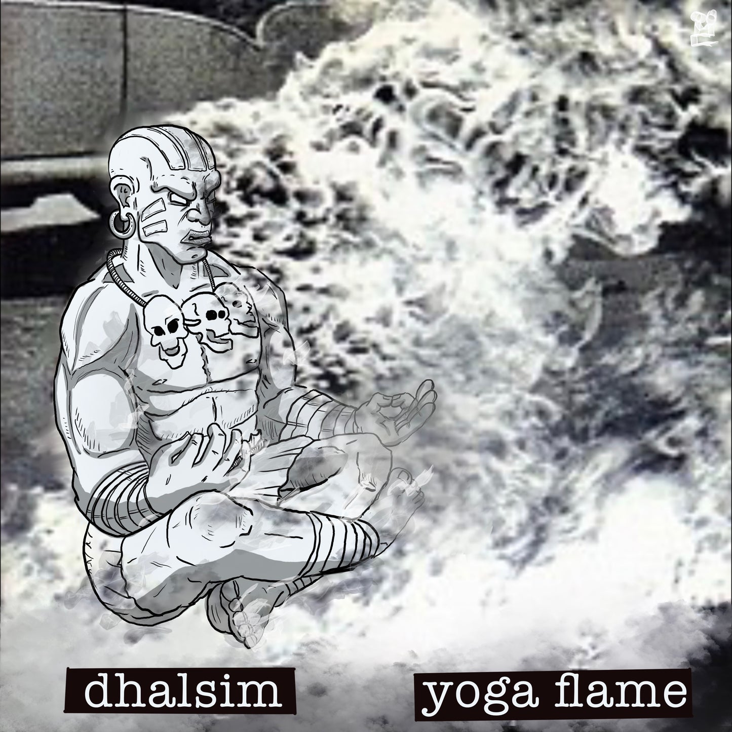 Dhalsim x rage against the machine album cover mashup poster