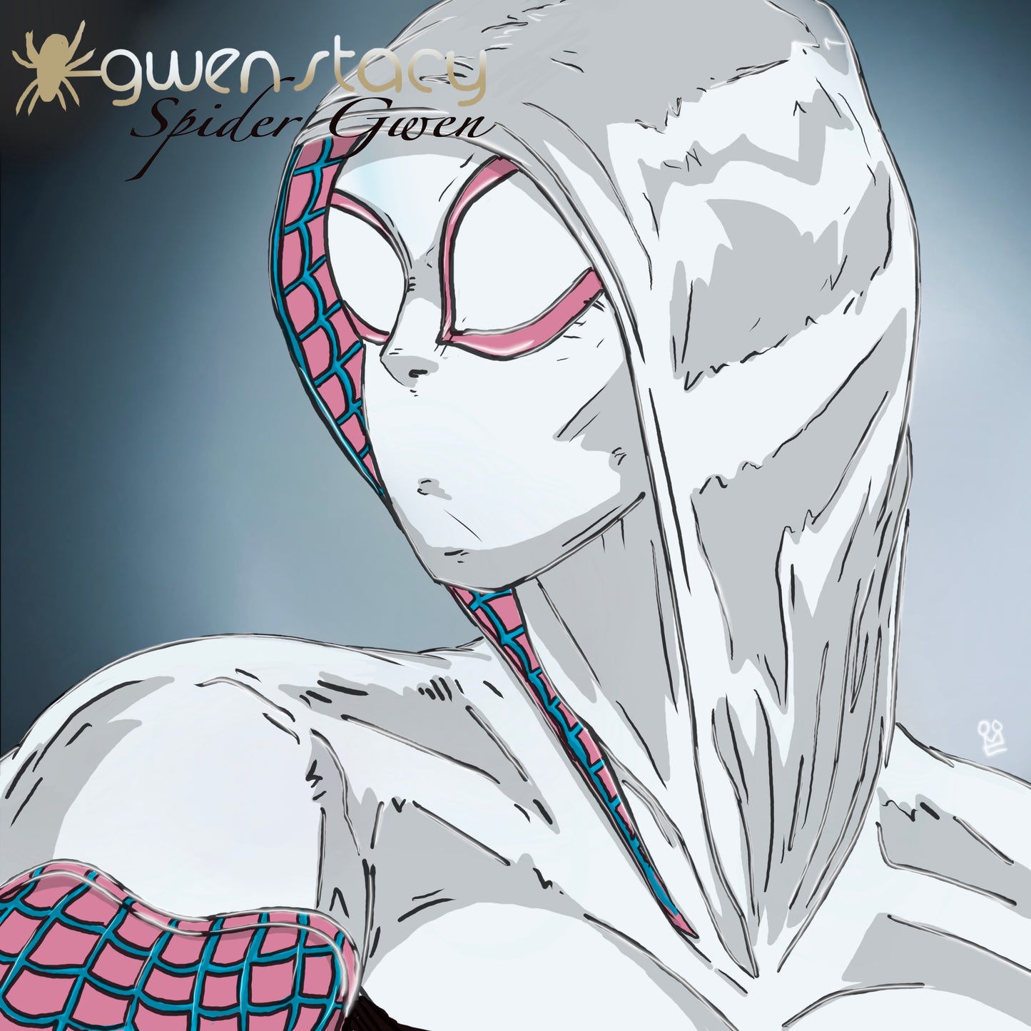 Spider Gwen x Gwen stefani album cover mashup poster