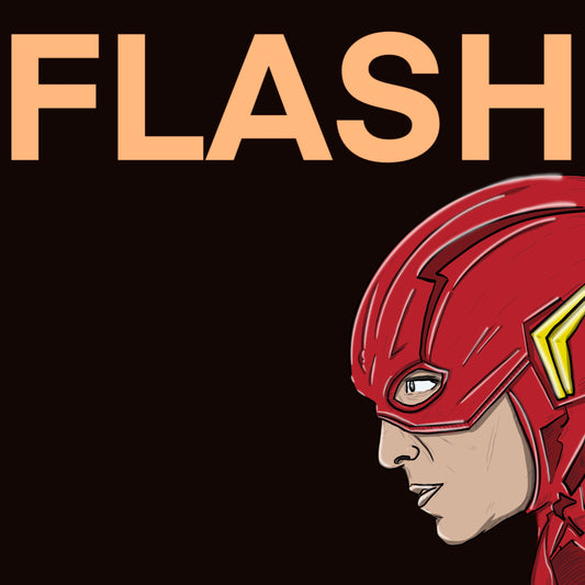 Flash x Johnny cash album cover mashup