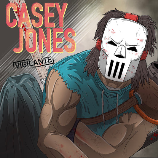 Casey jones x quiet riot album cover mashup poster