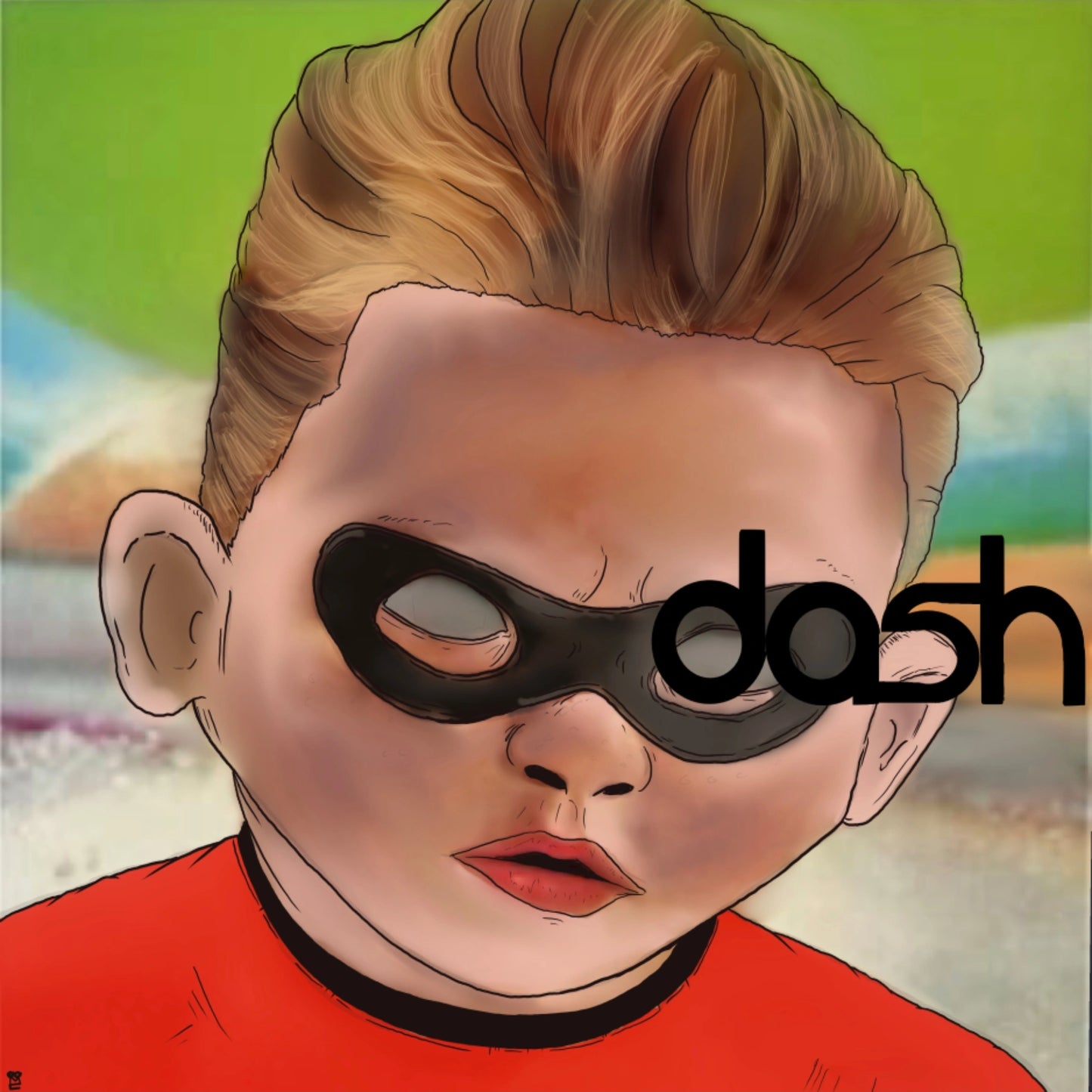 Dash x blur album cover mashup poster