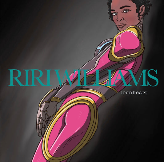 Ironheart x Rhianna album cover mashup poster