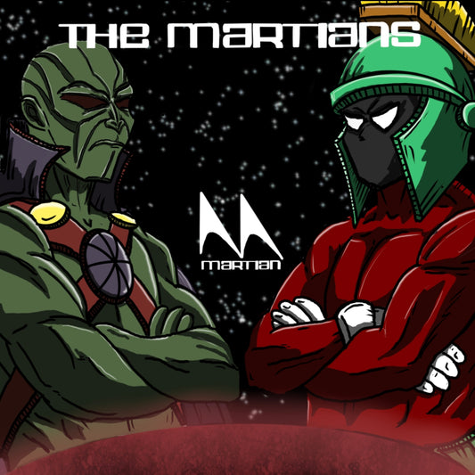 The Martians x the neptunes album cover mashup poster