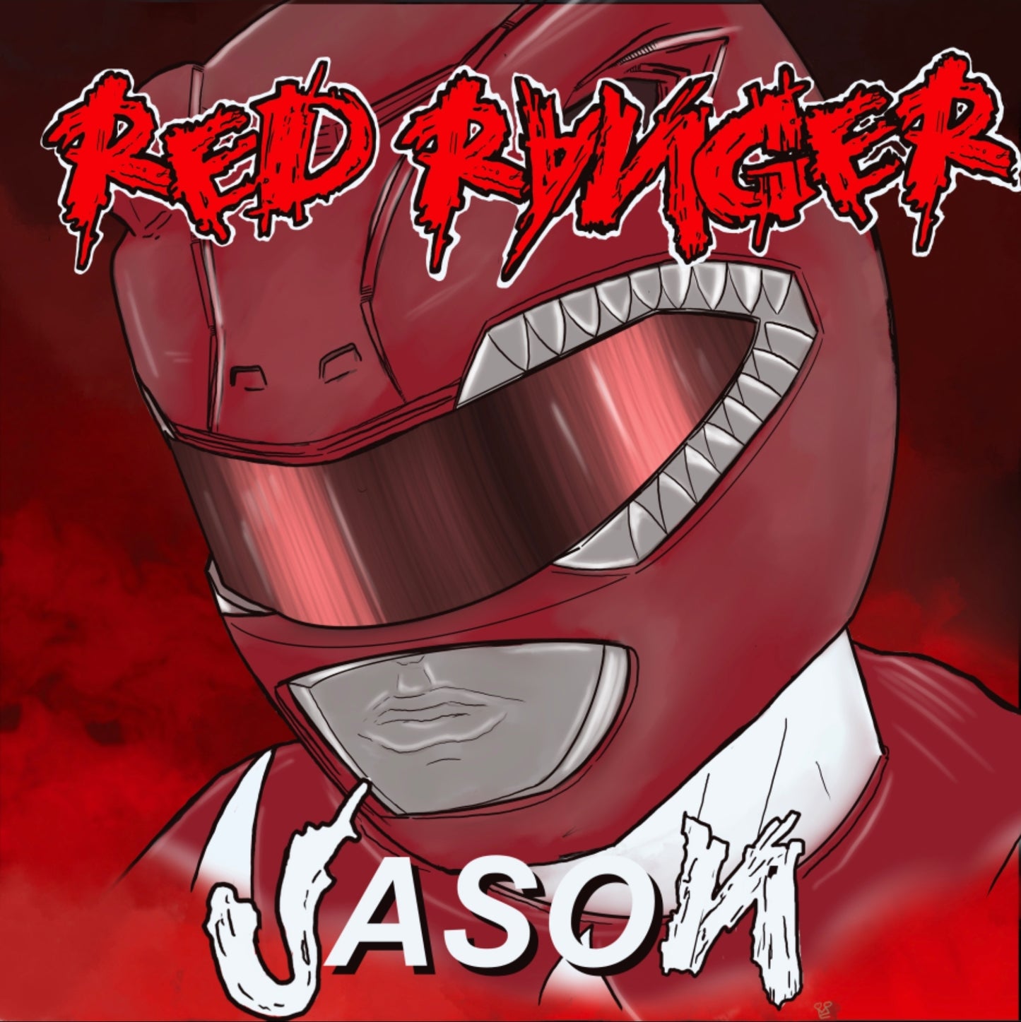 Red Ranger x Redman album cover mashup