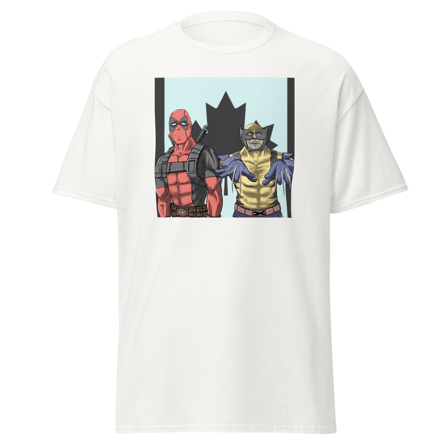 Deadpool Wolverine x OutKast album cover mashup classic tee