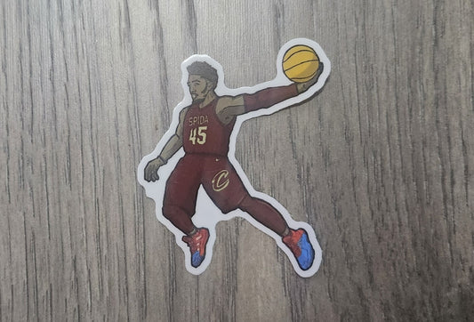 Spidamitchell x Spiderman mashup sticker