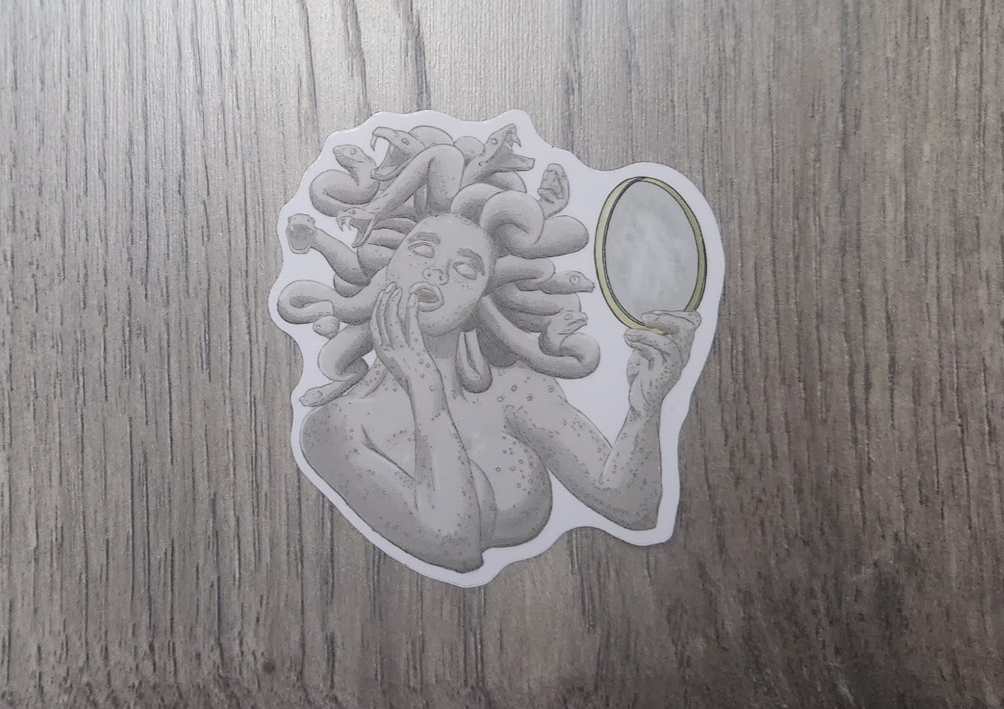 Medusa stoned sticker