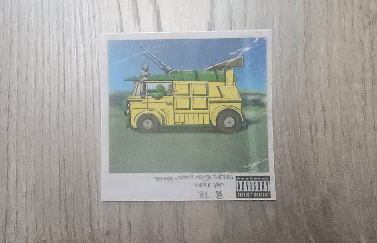 Turtle van x Kendrick lamar sticker