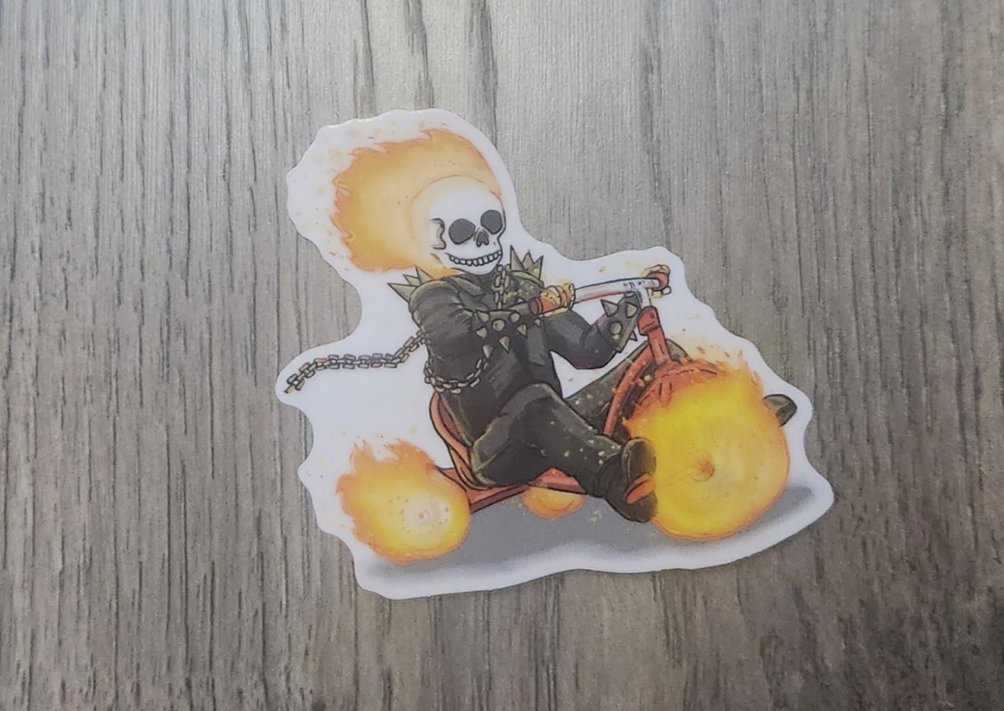 Ghost rider tricycle sticker