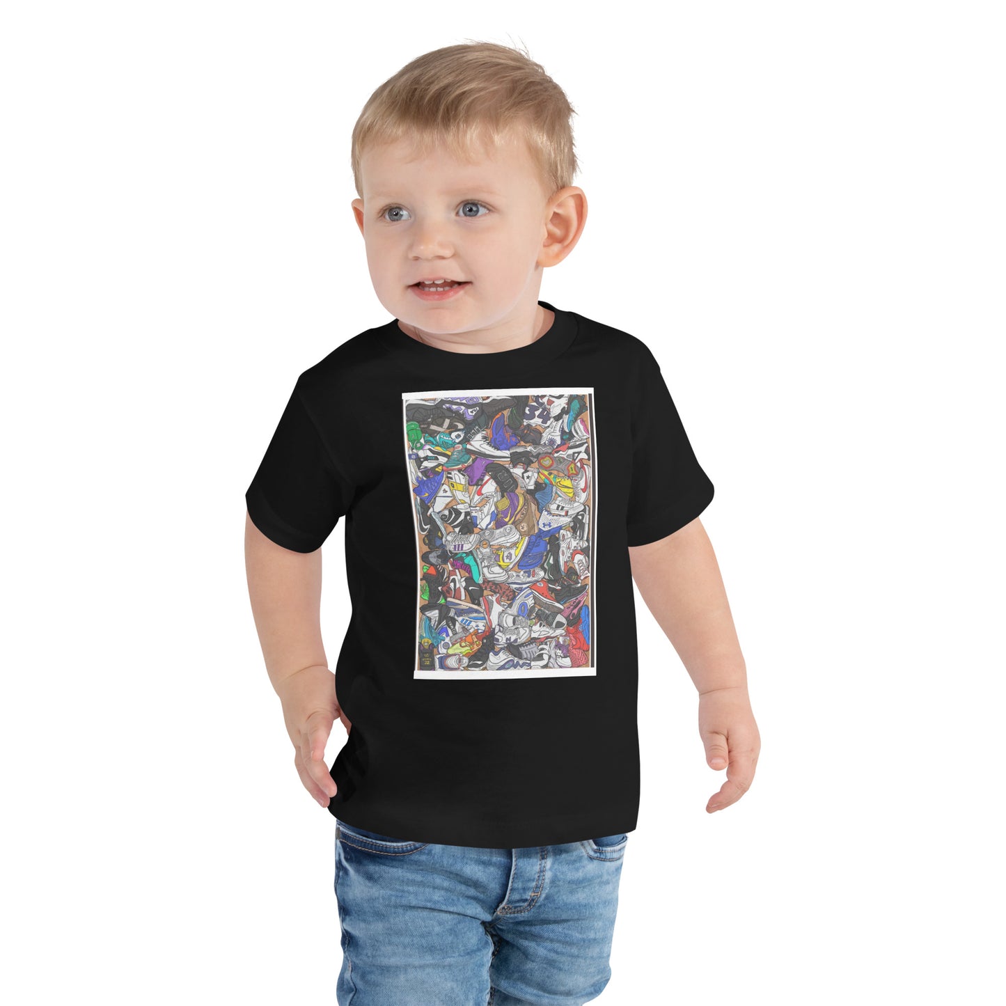 Sneaker head Toddler Short Sleeve Tee